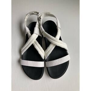 Sorel Women Slingback Platform Sandals Roaming Decon Size US 8.5 Sea Salt White